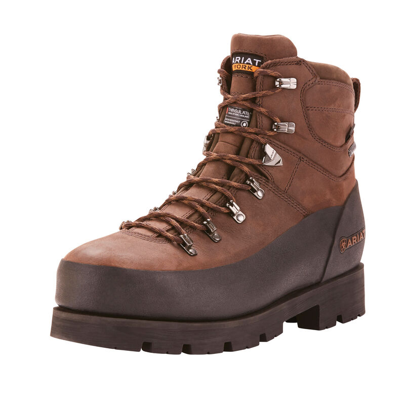 Botas De Trabajo Ariat Linesman Ridge 6 Gore-Tex 400g Composite Toe Marrones Hombre - Chile 873-VMDW